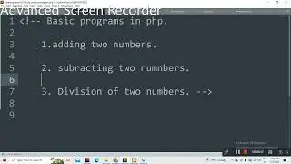 BASIC PROGRAM IN  PHP || FOR BEGINNERS || ADDING || SUBRACTION || DIVISION