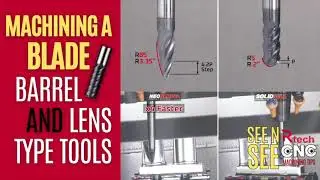 CNC Machining a Blade with Tools from ISCAR