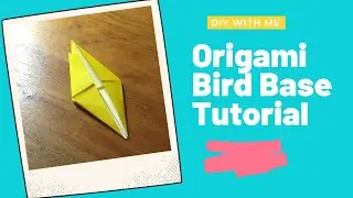 Origami Bird Base: Origami Basics | How to fold a Bird Base Origami | Twins O and A tutorial