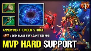 MVP HARD SUPPORT Disruptor With Annoying Thunder Strike Even Juggernaut Can't Stop Him 7.39e DotA 2