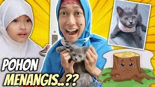 Suara Tangisan Dari Balik Pohon ♥ Anak Kucing Lucu Untuk Aqilla dan Kunyit | Drama Aqilla's Diary