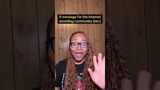 A message for the internet wrestling community (IWC) #wrestling #iwc #wwe #aew #tna #prowrestling
