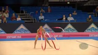 Laura ZENG (USA) 2015 Rhythmic Worlds Stuttgart - Qualifications Ribbon