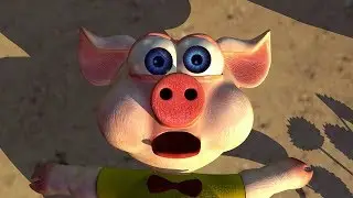 Three Little Piggies - Kids Songs | Zenon The Farmer Nursery Rhymes