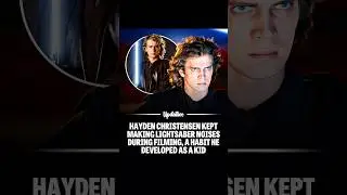 Hayden Christensen Making Lightsaber Sounds on Set 😂 | Star Wars BTS&rdquo;👈 #updative #starwars