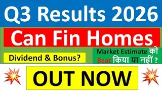 Can Fin Homes q3 results 2026 | CanFin Homes results today | Can Fin Homes Share News | CanFin Share