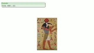 Ancient Egyptian Division, Part One