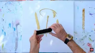 Anemone | 41 | Easy Abstract Painting | Shoe Brush Technique | Spatula Technique | Acrylic Paints