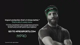 N-Pro Rugby Green Headguard - 15 secs