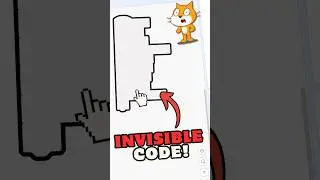 INVISIBLE Scratch Code?! 🔥🔥🔥 HIDDEN Code HACK!    #scratch #scratchprogramming #shorts