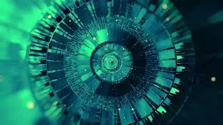 Hi-Tech Rings Spin || Blue & Cyan Glow looped || Animation Background || 4K 60fps Wallpaper Footage