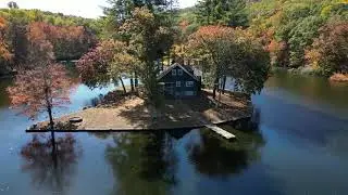 Fall drone footage of Mathies Park in Beacon Falls CT (no audio)