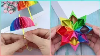 How To Make a Pepar Umbrella That Open And Close | #shorts