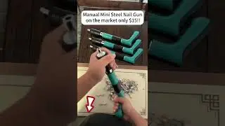 Manual mini steel nail gun: a diy tool under $15!#nailgun #diy #tools #hardware