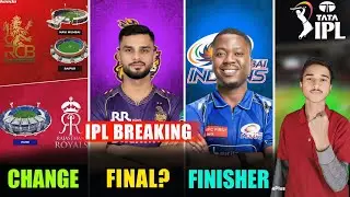 IPL BREAKING - RCB New Home FINAL💔 | RR Pune Shift | KKR Replacement CONFIRMED!