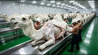 Inside Modern Albino-Camel Leather Factory: From Rare White Hide to Luxury Fashion Goods 🏭✨