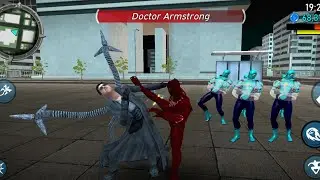 Red Panther Hero in Amazing Spider Games - Panther Hero Vs Doctor Armstrong & Spider Villains