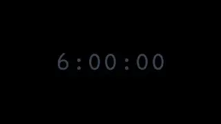 6-Hour Totally Silent Timer (black screen)