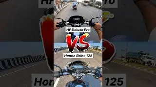 Hero vs Honda 🔥🤯 Hf Deluxe Pro vs Shine 125 Gear Challenge #shorts #hondashine