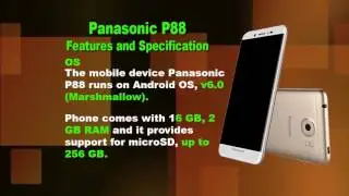 Features and Specification of Panasonic P88