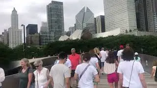 Chicago Scenes Part 11 - BP Pedestrian Bridge - Millennium Park