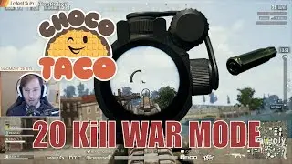 chocoTaco 20 Kill WAR MODE - PUBG Game Full Video