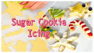 Perfect SUGAR COOKIES with ICING without corn syrup | It melts in your mouth!