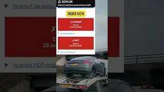 Untaxed Car with an expired mot #audi #uk #dashcam