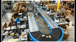 Packaging & Shipping Conveyor System w Dock Loading Truck