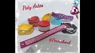 DIY:Pulseiras/ Braceletes/ Eva/ Goma/ Foami/ Lembrancinhas/ Acessórios