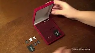 Luxury  SD SDXC Memory Card and Micro Nano SIM card holder case box