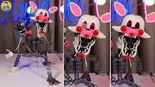I MADE MANGLE FROM FNAF 2 WITH CHANGEABLE EYES😧😧(FNAF2/UCN/FNAF AR) PORCELAIN SCULPTURE