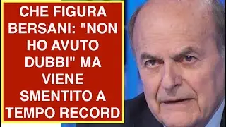 CHE FIGURA BERSANI: 