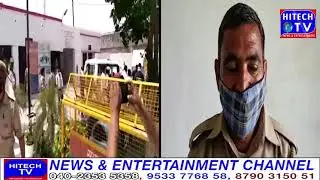 Due to electoral rivalry, two parties gathered inside the police station and started pushing each ot