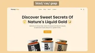 How to create animated website using html, css and javascript | GSAP Animation Tutorial #gsap