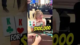 $100,000 poker decision GOES HORRIBLY WRONG 😣 #wsop