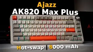 รีวิว AJAZZ AK820 Max Plus Retro ราคาดี | Hot-swap | ไร้สาย | แบตอึด 8000 mAh