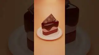 Piece of Cake Modeling and Materials in Blender #shorts