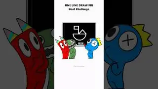 The impossible boat challenge&hellip;🤣BLUE＆BANBAN＆JUMBO JOSH Perfect one line drawing challenge #shorts