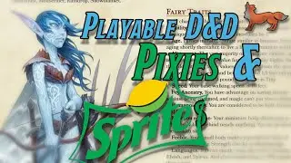 Playable Fairy Race - D&D 5e Homebrew Race Discussion