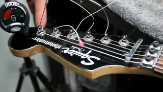 How to Re String a Floyd Rose Guitar Bridge