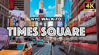 New York City Walk: 42nd Street to Times Square (POV Tour)