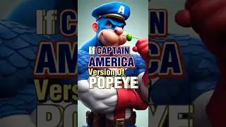 CAPTAIN AMERICA - But POPEYE #shorts #captainamerica #popeye #heroversion #marvel #jackidentertain