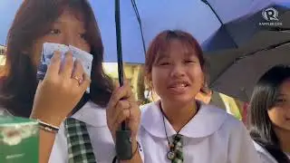 Students from Carmona National High School in Cavite share how their first day of classes are so far