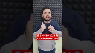 🤯 SBI CBO Salary and Reservation Confusion #sbicbo2026