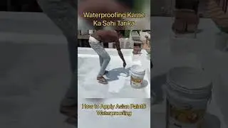 How to Apply Asian Paint Damp Proofon Roof | Asian Paint Waterproofing Painting Tech #painting