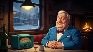 A Gentleman’s Midnight Journey — Oldies Playing in Another Room & Falling Snow 🚂