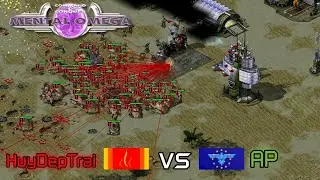 Latin T1 Spam vs Euro - Red Alert 2 Mental Omega 3.3.6 - 1v1 Multiplayer - HuyDepTrai vs AntiPie