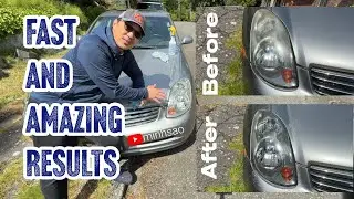 Fully Restore Headlights in minutes under $6!! (NO SANDING NEEDED)