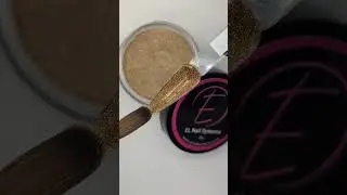 DUBAI gold coloured glitter acrylic powder Swatch ELNS EL Nail Systems